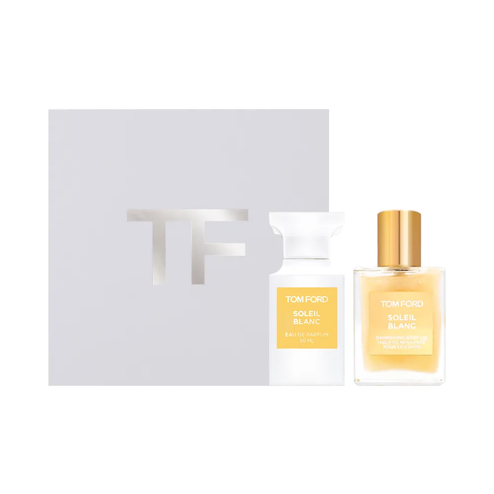 【TOM FORD】私人調香系列 Soleil Blanc 夏日沙灘限量禮盒(國際航空版_淡香精 50ml+身體油 45ml)