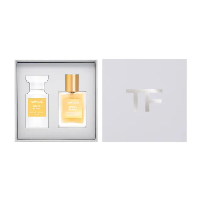 【TOM FORD】私人調香系列 Soleil Blanc 夏日沙灘限量禮盒(國際航空版_淡香精 50ml+身體油 45ml)