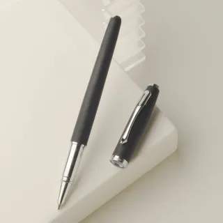 【ZA Zena】不羈的橡皮漆系列 鋼珠筆與鋼筆 一筆二用 豪華禮盒 酷黑(畢業禮物)