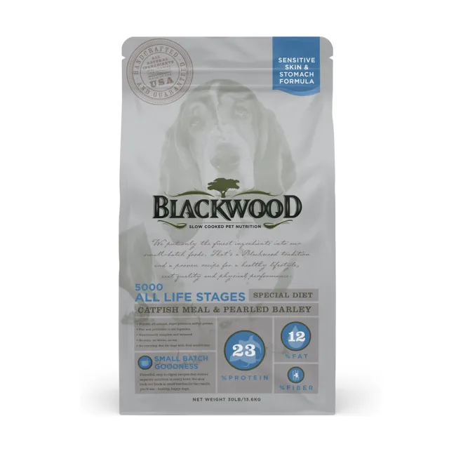 【BLACKWOOD 柏萊富】功能性全齡滋補養生配方-15磅(鯰魚+珍珠麥)