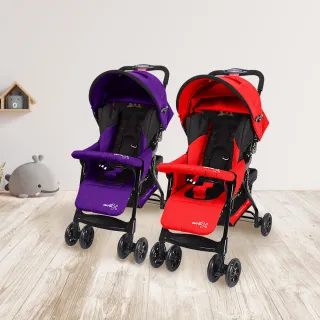 【莫菲思】統支 兩色可選 單手秒收單向嬰幼兒手推車(嬰兒車 四輪推車)