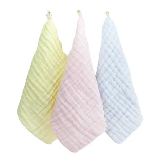 【Baby 童衣】任選 6層紗布巾 可掛式嬰兒口水巾 幼童方巾手帕 88746(共３色)