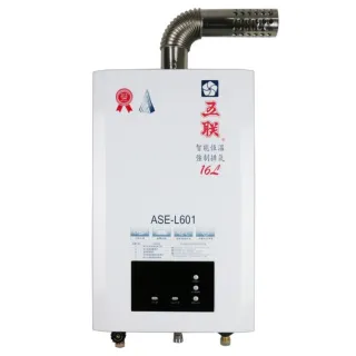 【五聯】FE式智能恆溫16公升強制排氣熱水器16L(ASE-L601基本安裝)