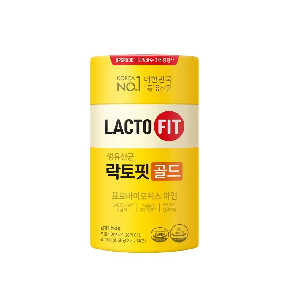 【韓國鍾根堂】LACTO-FIT益生菌 GOLD升級版  2g × 50包(3歲以上全年齡)