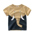 【Baby 童衣】任選 兒童短袖T-Shirt 動物造型圓領上衣 88473(瀑布綠)