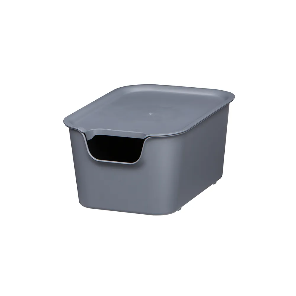 【LITEM 里特】實用附蓋收納箱兩入組-小3L(收納盒/小物收納箱/收納箱)