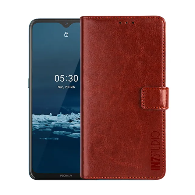 【IN7】Nokia 5.3  6.55吋 磁扣側掀瘋馬紋PU皮套