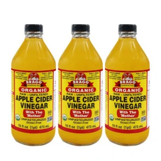 【BRAGG】有機蘋果醋473ml*3入