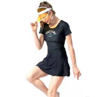 【SAIN SOU 聖手牌】時尚流行二件式短袖裙款泳裝(NO.A9220118)
