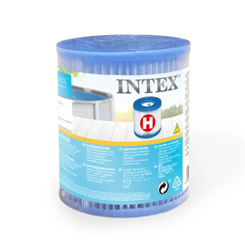 【INTEX】游泳池配件-簡易濾水器濾心桶(2入組_29007E)