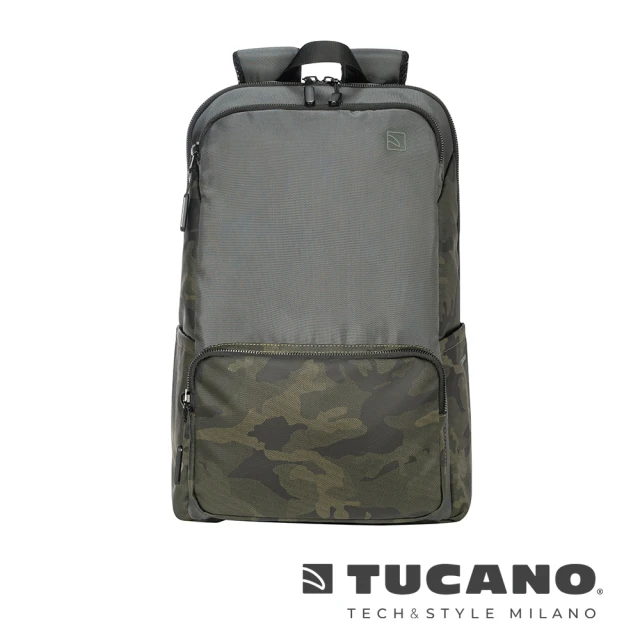 【TUCANO】Terras 城市冒險背包 15吋 - 軍綠色迷彩