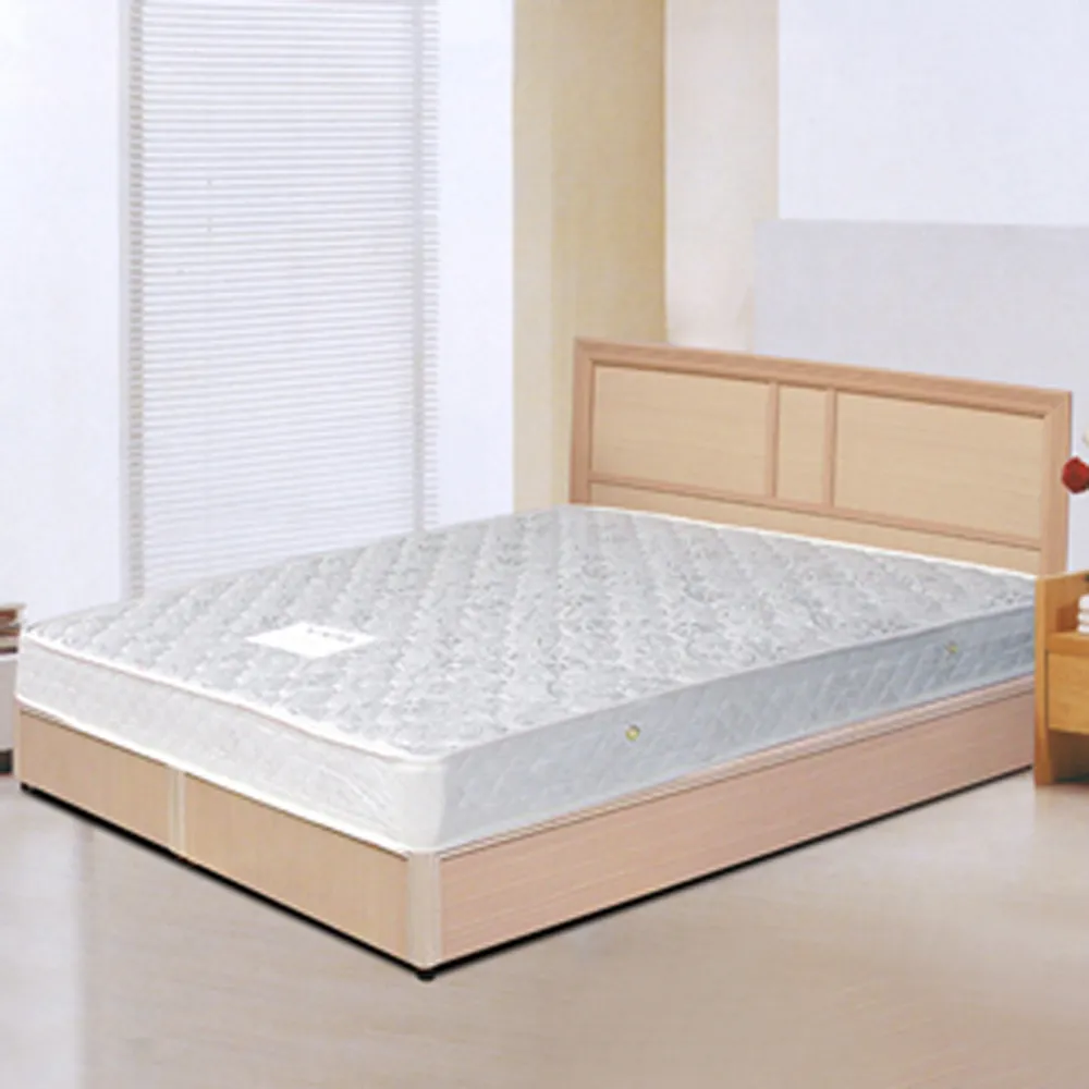 【Maslow】現代白橡3分木心板5尺雙人床架
