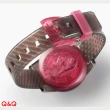【Q&Q SmileSolar】007 太陽能手錶-mini冰淇淋款紅莓巧克力/30mm(星辰 太陽能 光動能手錶)