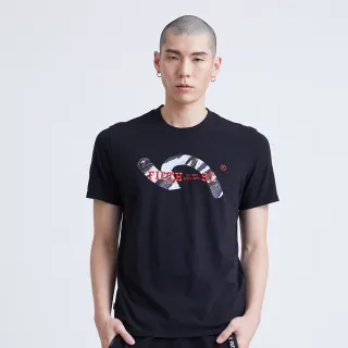 【5th STREET】男潮迷彩大五短袖T恤-黑色