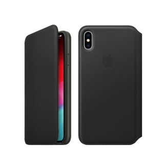 【Apple 蘋果】原廠 iPhone Xs Max 皮革雙面夾 黑色(台灣公司貨)