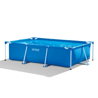 【INTEX】簡易裝長方型框架游泳池/戲沙池260x160x65cm(2282L_28271)