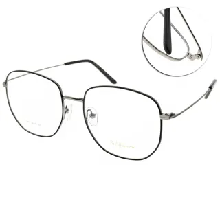 【PAUL HUEMAN】文藝多邊設計款 光學眼鏡(黑-槍#PHF365D C5-1)