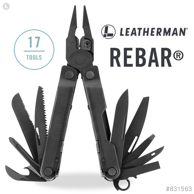 【Leatherman】Rebar 工具鉗 軍事黑尼龍套(831563)