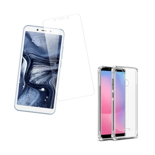 紅米6透明高清玻璃鋼化膜手機保護貼(送 紅米 6手機殼 紅米 6保護殼)