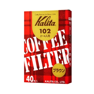 【Kalita】102系列 無漂白盒裝濾紙 40入(咖啡濾紙)