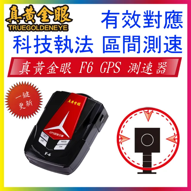 【真黃金眼】插電即可使用 F6 GPS測速器 同征服者 F368 A13 兩年保固(區間測速 固定式測速 流動式測速提醒)