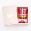 【田島硝子】日本製 職人手工製作金箔冷 富士山杯 酒杯 赤金色 櫻花粉(TG20-016-1GP)