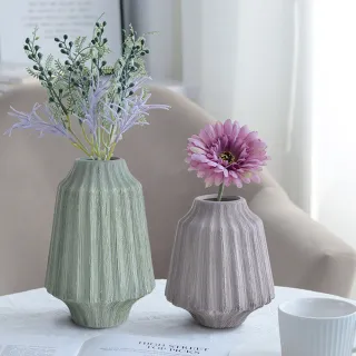 【Meric Garden】現代創意手工拉絲藝術裝飾陶瓷花瓶/花器(L)