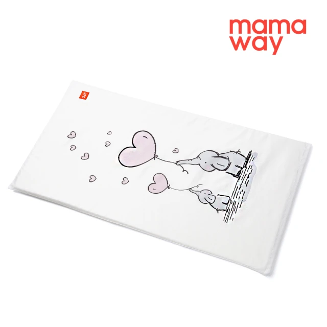 【mamaway 媽媽餵】親子大象芬蘭嬰兒床墊套(72*40cm)