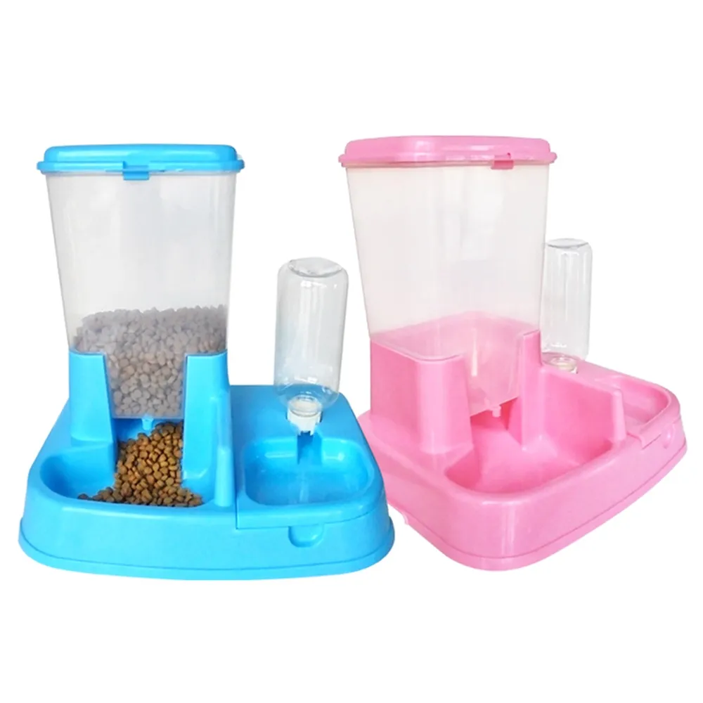 【伊德萊斯】二合一寵物飲水機+自動餵食器(寵物自動餵食機)