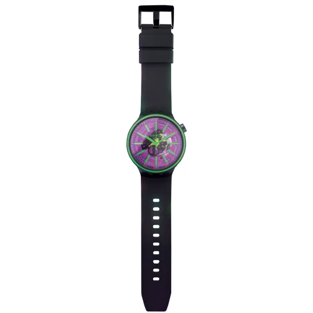 【SWATCH】BIG BOLD光譜系列手錶 PINK TASTE 亮彩粉紅 瑞士錶 錶(47mm)
