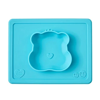 【ezpz】Care Bear聯名餐碗_2款可選(FDA認證矽膠、防掀倒寶寶餐具)