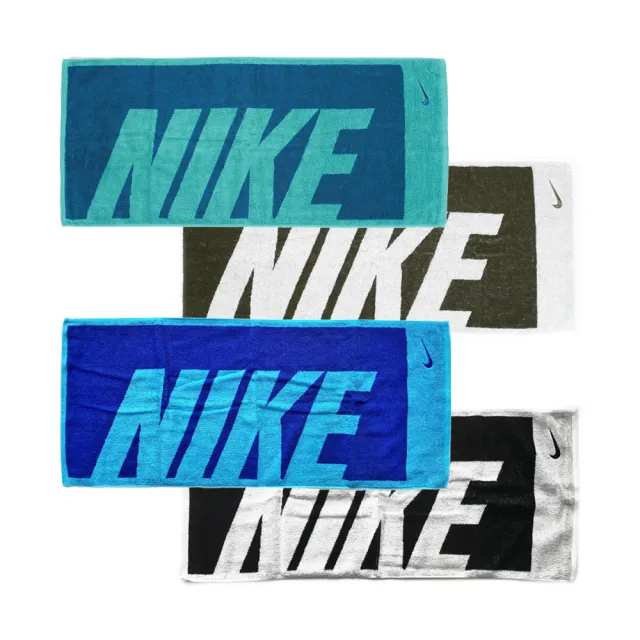 【NIKE 耐吉】Nike Jacquard Towel 35x80cm    運動 毛巾 吸汗 柔軟 黑白(N1001539036MD)