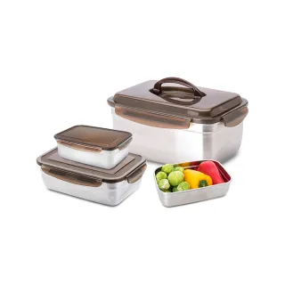 【CookPower 鍋寶】316不鏽鋼保鮮盒特選4入組(EO-BVS3511145108Z2)