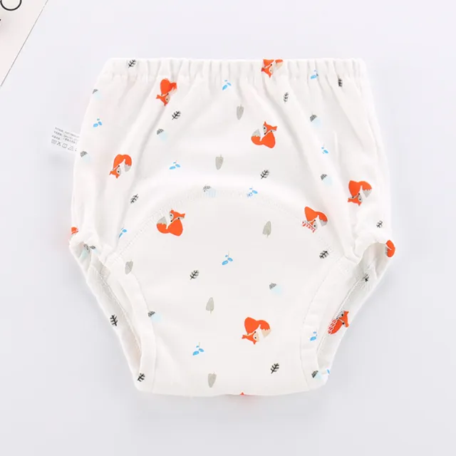 【JoyNa】紗布學習褲 嬰兒尿布褲 訓練褲隔尿褲(六件入)