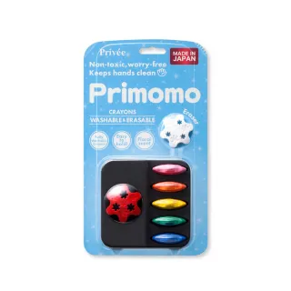 【Primomo】普麗貓趣味蠟筆6色 - 附橡皮擦(花瓣)