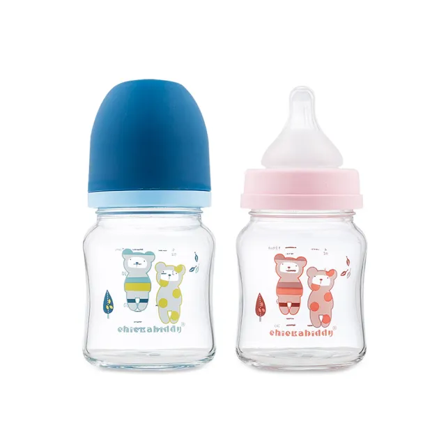【奇哥官方旗艦】親乳實感防脹氣玻璃奶瓶(寬口120ml)