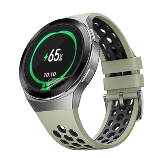 【o-one台灣製-小螢膜】HUAWEI  Watch GT2e 46mm手錶滿版全膠螢幕保護貼 兩入組(曲面 軟膜 SGS 自動修復)