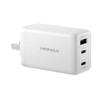 【Momax】One Plug 65W 3-Port GaN 氮化鎵智能充電器UM20(雙Type-C口氮化鎵充電器)