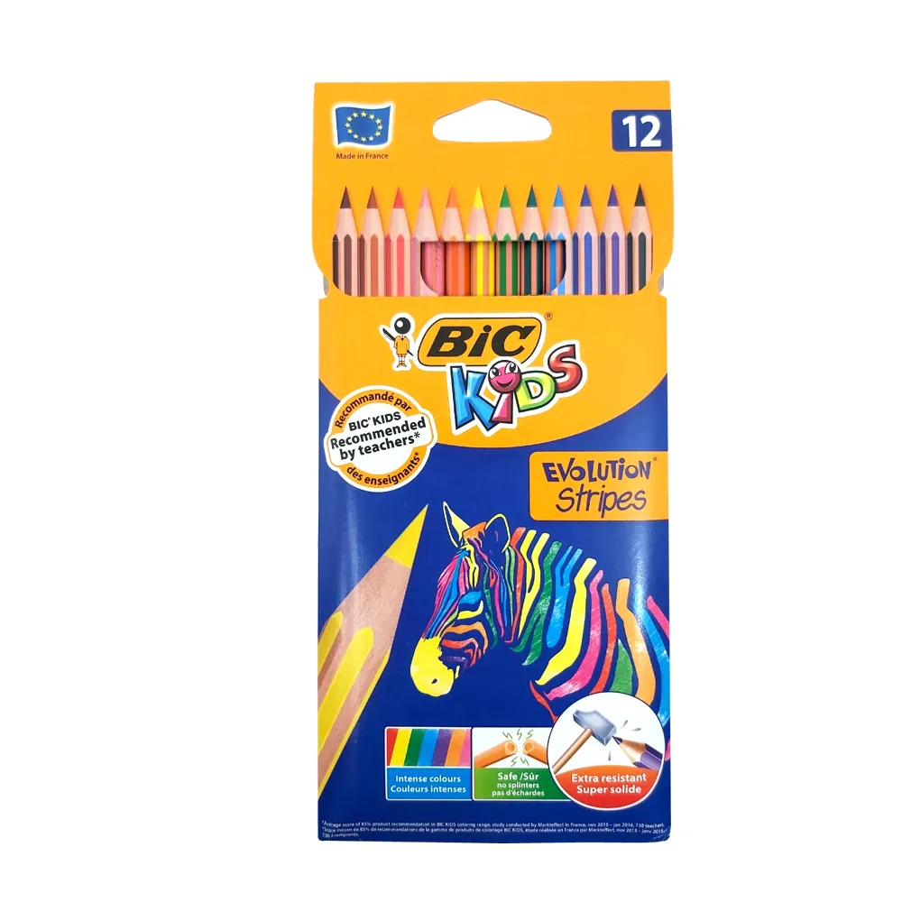 【BIC】12雙色鉛筆-斑馬組