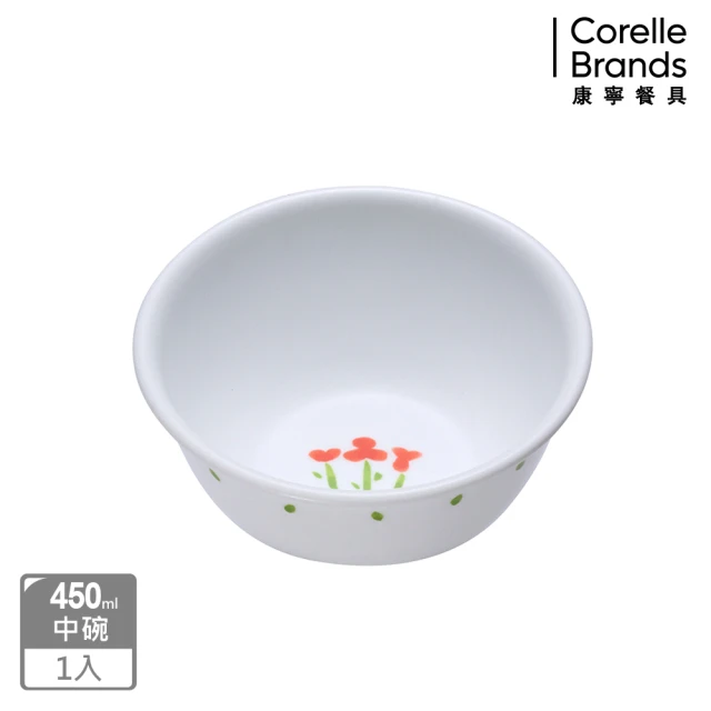 【CORELLE 康寧餐具】小紅花450ml中式碗(426)