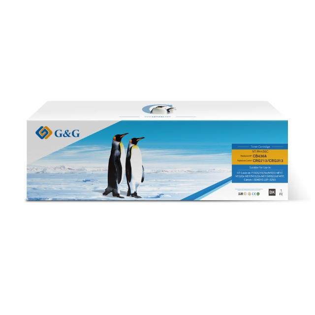 【G&G】for HP CB436A/36A 黑色相容碳粉匣(適用 HP LaserJet P1505 / P1505n / M1120 MFP / M1120n MFP)