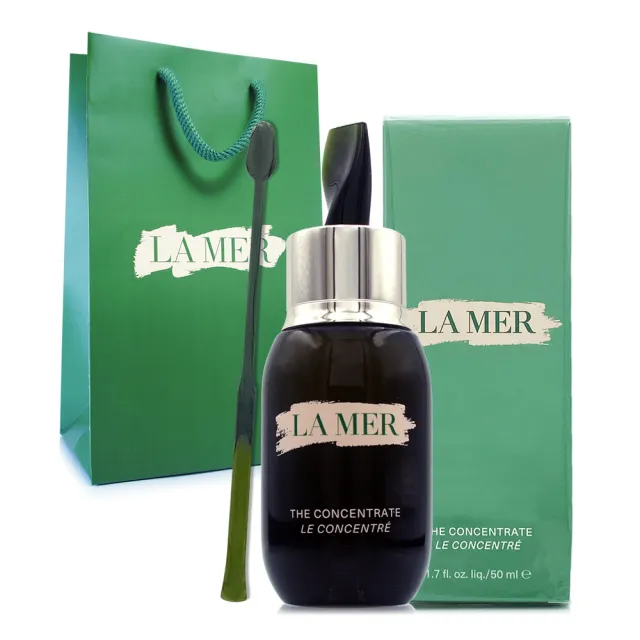 【LA MER 海洋拉娜】濃萃雙重修復精華50ml-附挖棒 - 贈手提袋(專櫃公司貨)