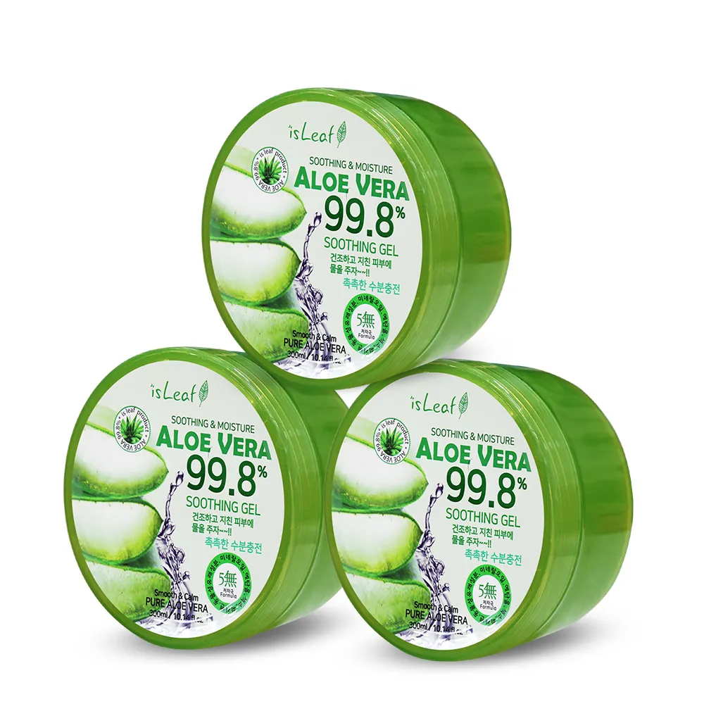 【isLeaf】蘆薈保濕凝凍300ml X3入(99.8%萃取物曬後舒緩)