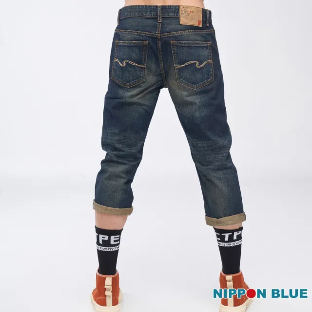 【BLUE WAY】低腰小直筒八分褲-日本藍