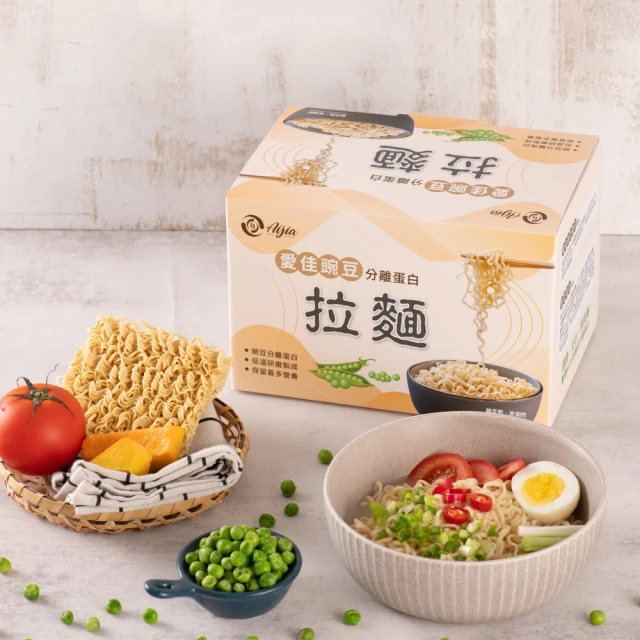 Aijia愛佳 豌豆分離蛋白拉麵(10包入/盒)好評推薦