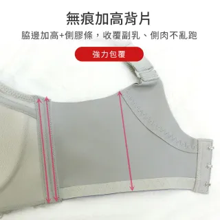 【尚芭蒂】2件組 無鋼圈B-D心機V型造波神器一片式透氣蕾絲內衣組/集中包覆/防副乳/B.C.D罩