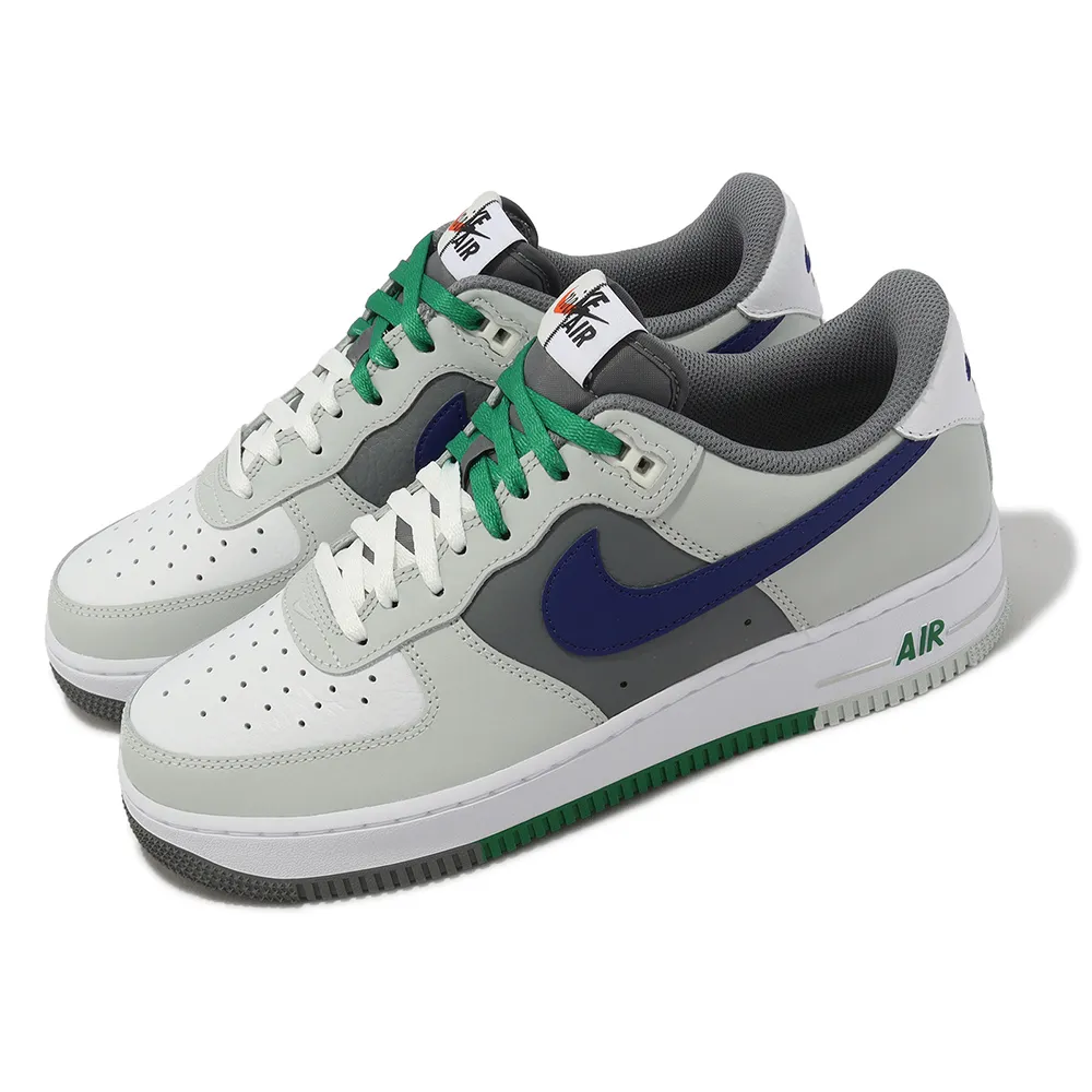 NIKE 耐吉】休閒鞋Air Force 1 07 LV8 Split 男鞋綠灰藍AF1(FD2592-001