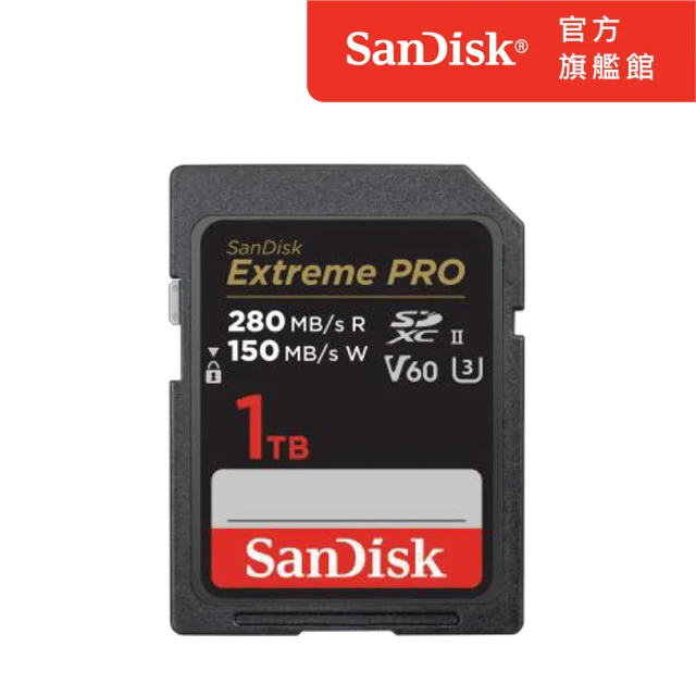 SanDisk 晟碟SanDisk 晟碟 Extreme PRO SDXC UHS-II記憶卡1TB(公司貨)