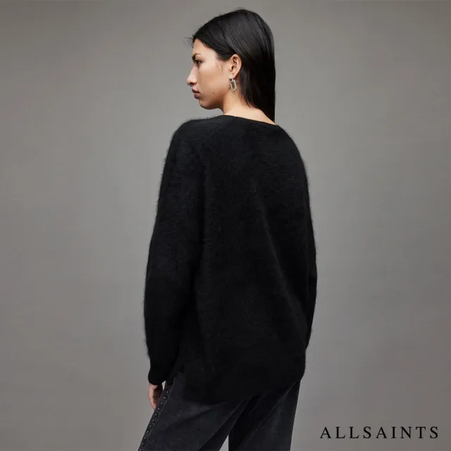 【ALLSAINTS】Chrissy 喀什米爾羊毛針織上衣Black WK095V(修身版型)