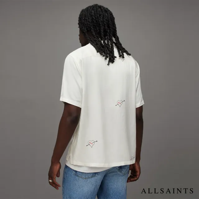 【ALLSAINTS】BOW 短袖夏威夷印花襯衫Ecru MS250Z(舒適版型)